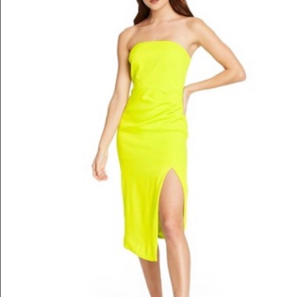 cushnie yellow dress